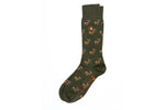 ELK PERUVIAN PIMA COTTON SOCKS- MILITARY GREEN
