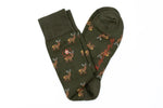 ELK PERUVIAN PIMA COTTON SOCKS- MILITARY GREEN