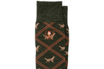LLEWELLIN PERUVIAN PIMA COTTON SOCKS- FOREST