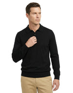 CASHMERE POLO- BLACK