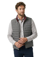 REVERSIBLE QUILTED VEST- CHARCOAL