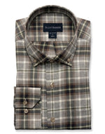 HERRINGBONE TWILL SHIRT - DUFFEL HEATHER
