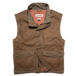 KINSMAN WAXED FIELD VEST - TOBACCO