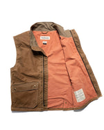 KINSMAN WAXED FIELD VEST - TOBACCO